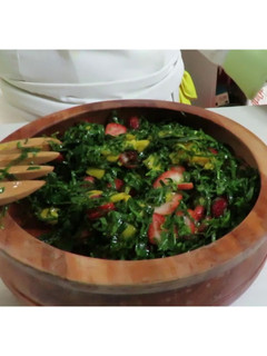 Una foto de Ensalada de espinaca ¡No lo tires!