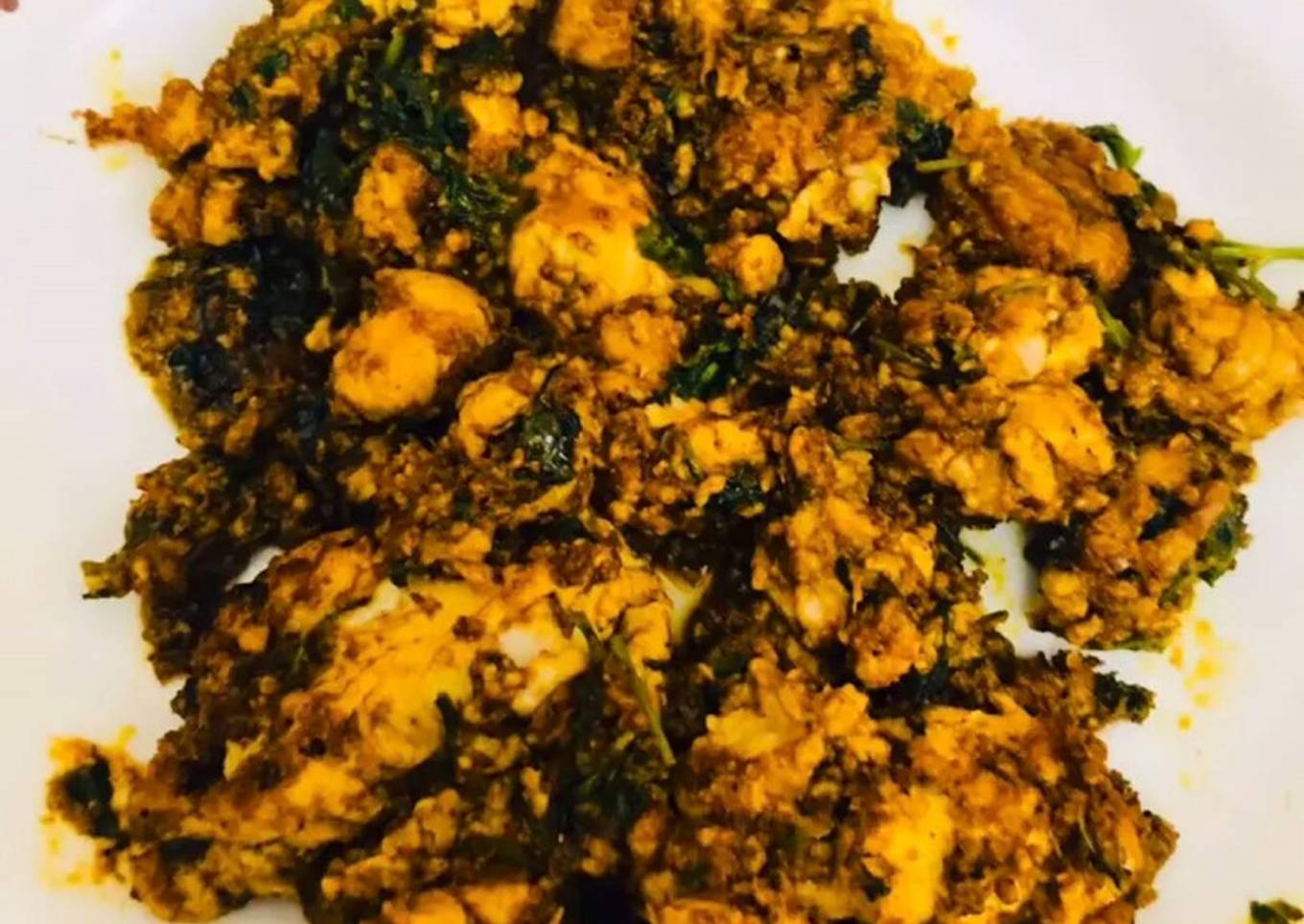 Stir fried brain (mutton)