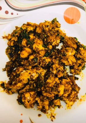 A picture of Stir fried brain (mutton).