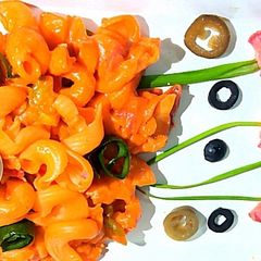A picture of Pizza macaroni.