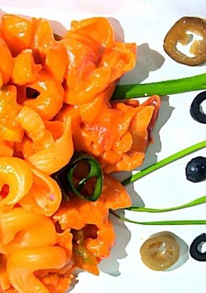 A picture of Pizza macaroni.