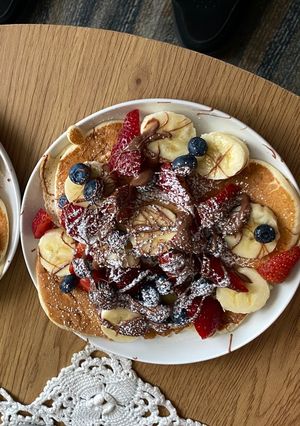 Una foto de Hotcakes esponjosos