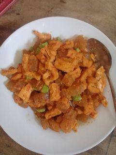 Foto resep Sambal cecek tahu pete