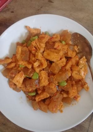 Foto resep Sambal cecek tahu pete