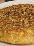 Tortilla de patata jugosa con cebolla