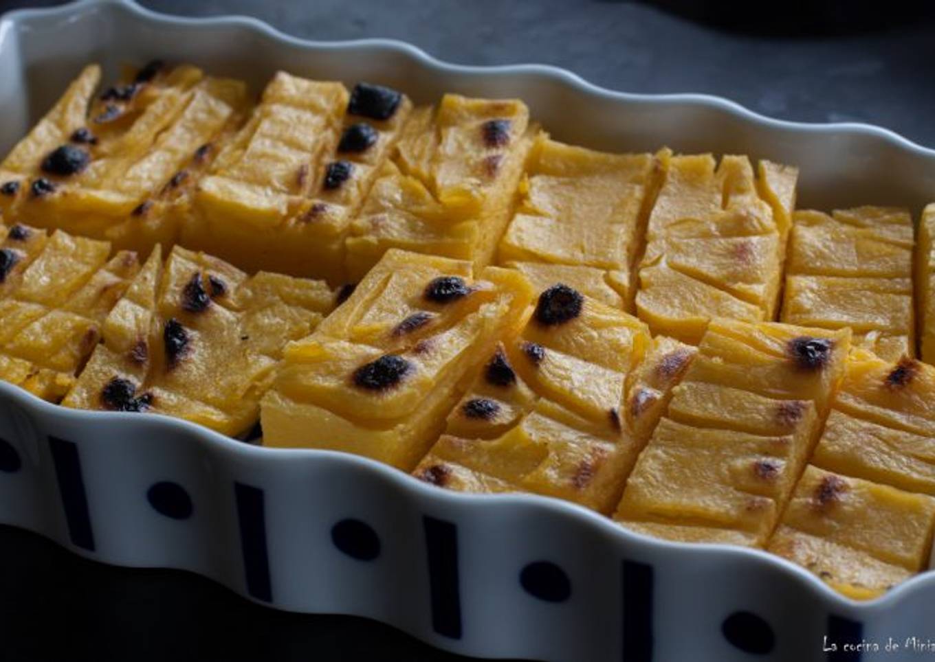 Polenta a la brasa en Thermomix