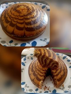 मार्बल केक/जेब्रा केक Marble cake / zebra cake recipe in Hindi) रेसिपी मुख्य फोटो