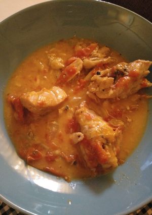 Una foto de Pollo rustido