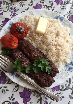 عکسی از دستور چلو کباب کوبیده ❤️