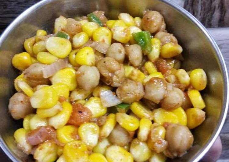 Chana corn chat