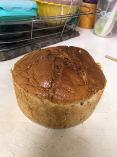氣炸 香蕉戚風蛋糕 的食譜成品照片