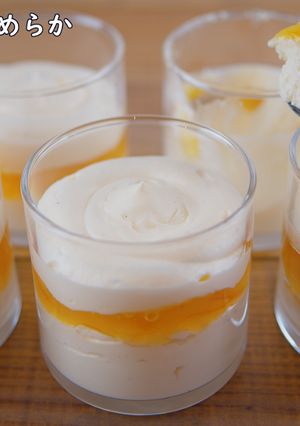 A picture of No-Bake Smooth Cheesecake that melts in your mouth.