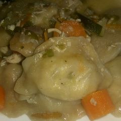 A picture of Dumplings (Chicken version).