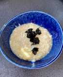 Rice porridge with crab stock