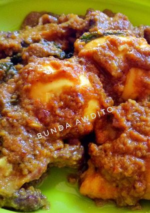 Foto resep Rendang ayam kampung+telur 🐔