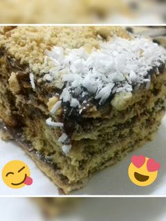 صورة لوصفة كيكة الموكا🍫🍪