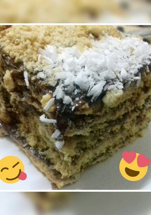 صورة لوصفة كيكة الموكا🍫🍪