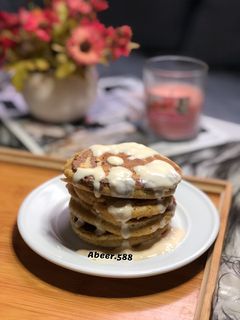 صورة لوصفة بان كيك السينابون رول