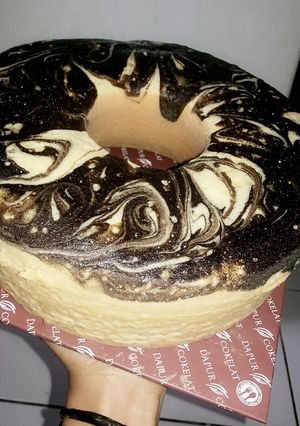 Foto resep Bolu Panggang Marmer Sederhana
