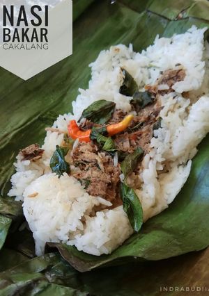 Foto resep Nasi bakar ikan cakalang