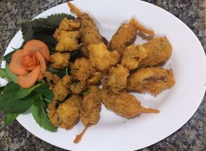Hình của món Mực trứng chiên giòn.