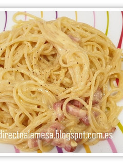 Una foto de Spaguetis alla carbonara (receta auténtica)
