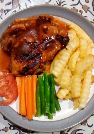 Foto resep 6. CHICKEN STEAK sauce BARBEQUE