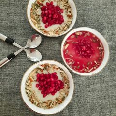 A picture of Mahalabia the Arabian desserts.