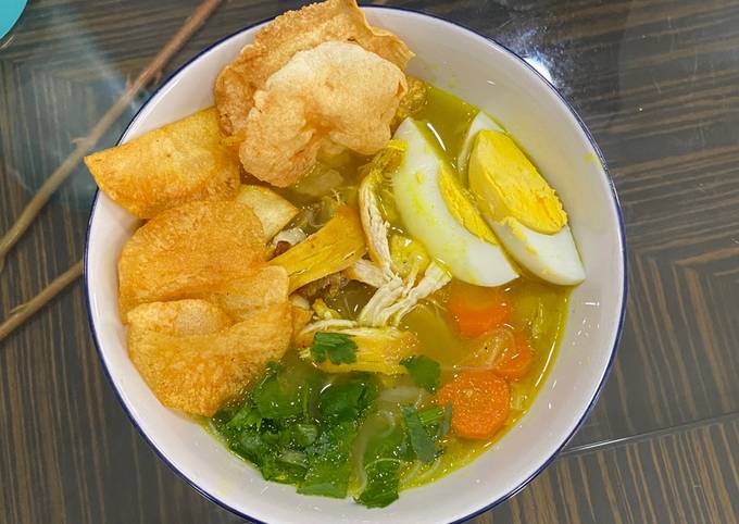 Cara Praktis Membuat Soto ayam bening Yang Enak