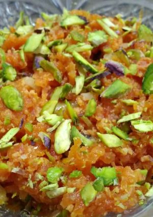 A picture of Carrot Halwa (Gajar Ka Halwa).
