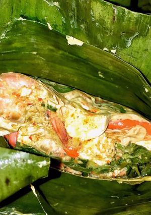 Foto resep Botok Udang Tahu kemangi