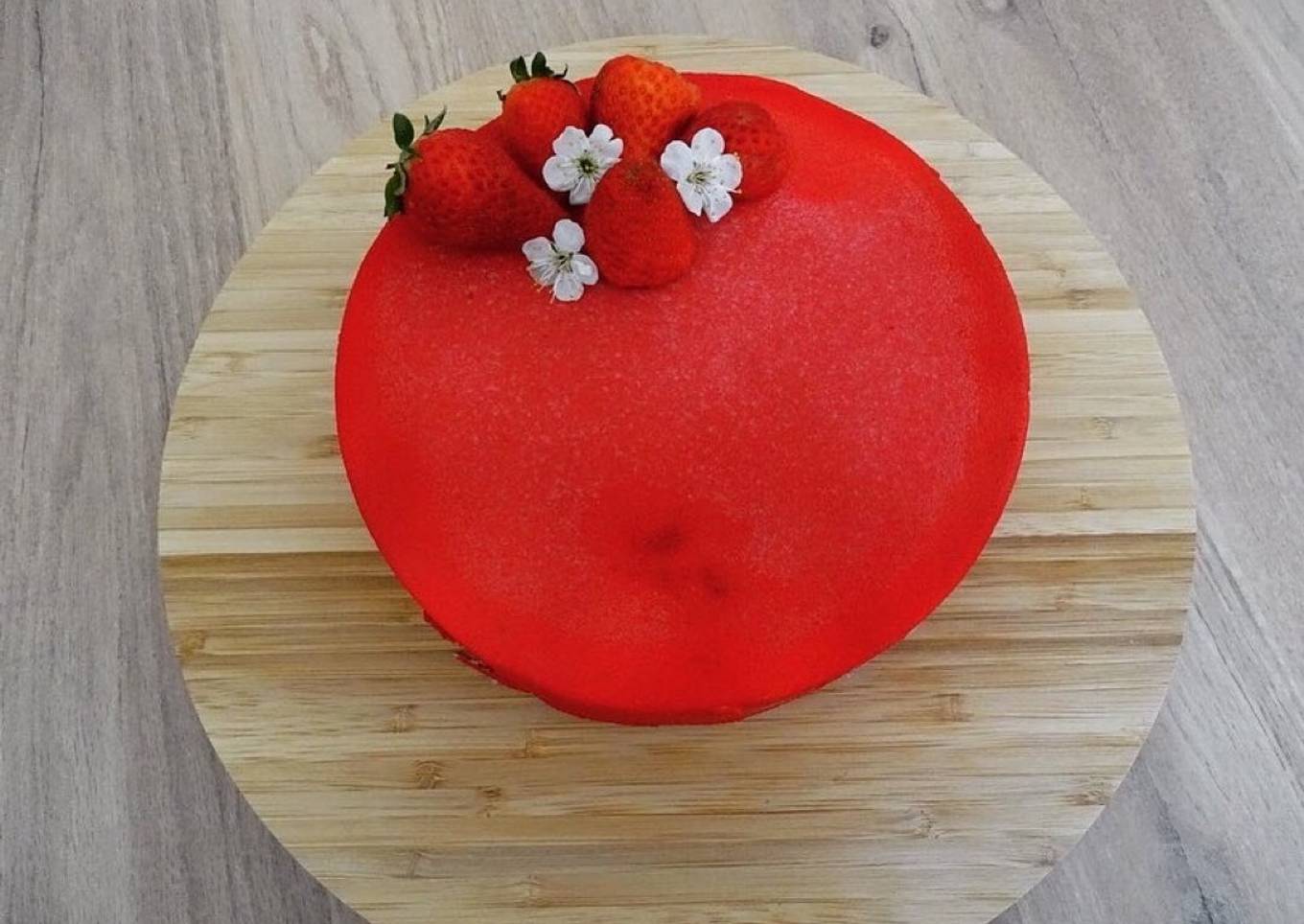 Entremet fruits rouges vanille