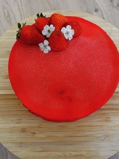 Une photo de Entremet fruits rouges vanille