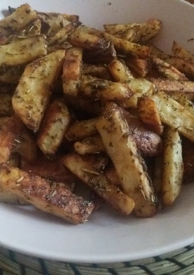 Una foto de Patatas crujientes al horno