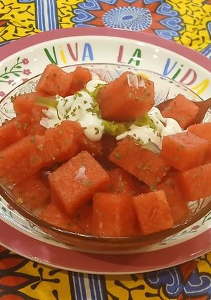 Una foto de Guacamole Refrescante de Sandía y Yogur