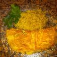 Arroz español y omelette de verduras