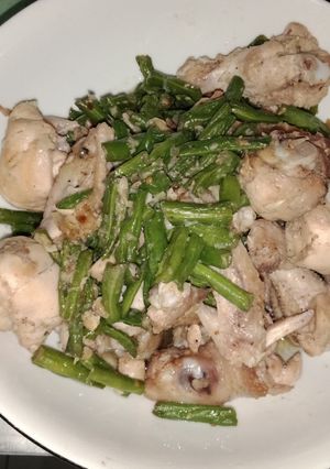 Foto resep Oseng buncis dan ayam