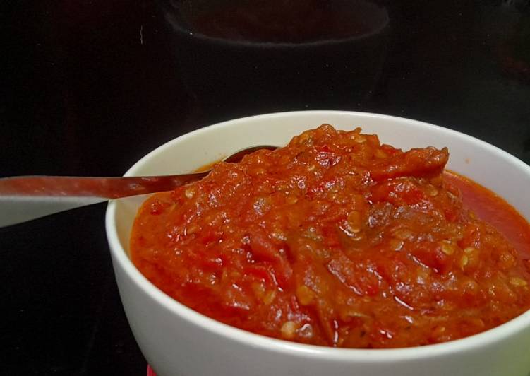 Bagaimana Membuat Sambal Ulek Bunda, Enak Banget