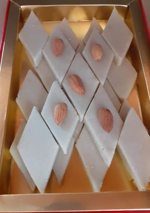 A picture of Badam katli.
