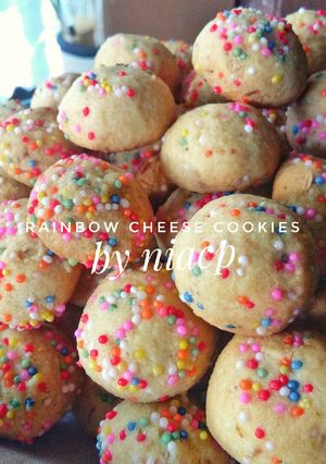Foto resep 12. Rainbow Cheese Cookies