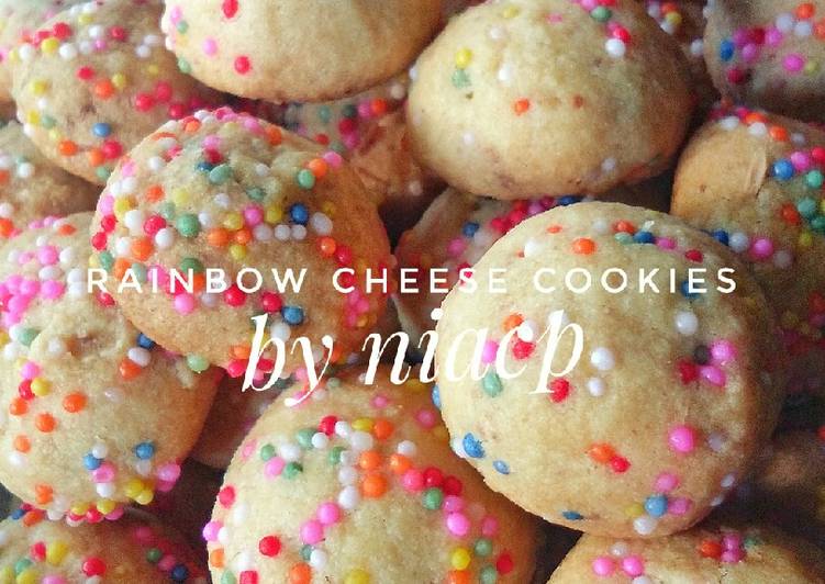 Resep: saat makan malam12. Rainbow Cheese Cookies
