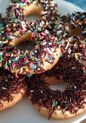 Foto resep Donat simpel (tanpa telur, tanpa kentang)