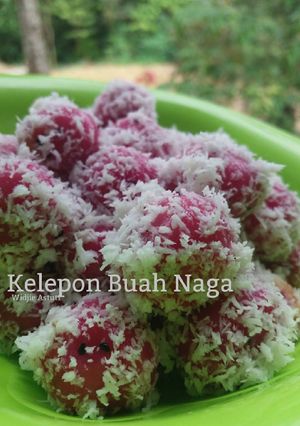 Foto resep Kelepon Buah Naga #BeraniBaking