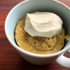 A picture of Apple Mug Cake.