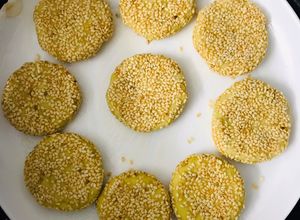 Hình của món Bánh khoai lang nướng.