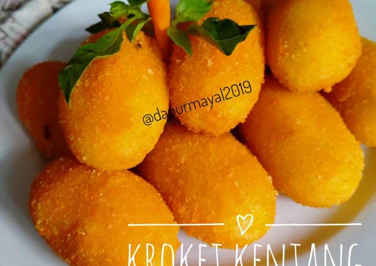 Resep Kroket kentang isi keju mozzarella, Enak Banget