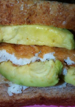 A picture of Egg avocado sandwich.