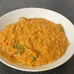 Tomato And Broccoli Orzo A picture of Tomato And Broccoli Orzo.
