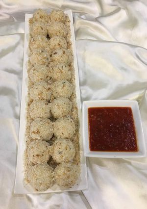 A picture of Corn cheese balls.