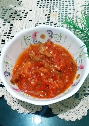 Foto resep Sambal rebus teri tawar